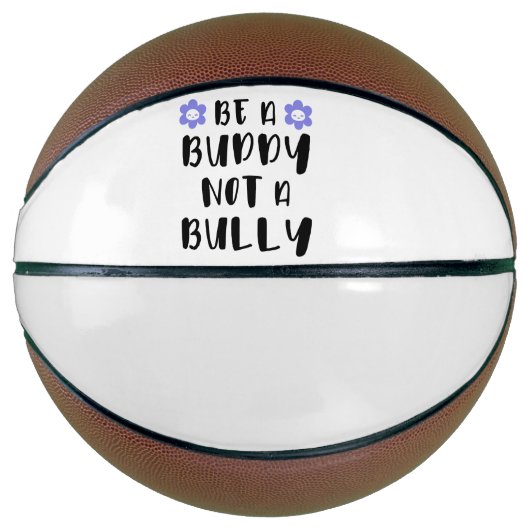 Wees een vriend Geen pestkop Basketbal (Voorkant)