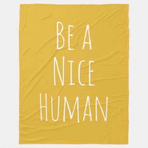 Wees een vriendelijk Gezegde met minimale menselij Fleece Deken
