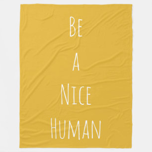 Wees een vriendelijk minimalistisch Gezegde voor m Fleece Deken