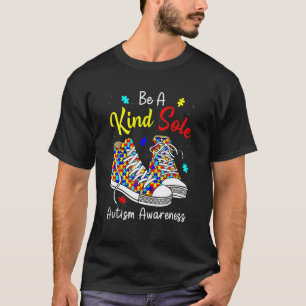 Wees een vriendelijke ziel Autism Awareness Regenb T-shirt