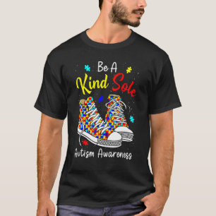 Wees een vriendelijke ziel Autism Awareness Regenb T-shirt