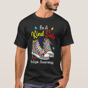 Wees een vriendelijke ziel Autism Awareness Regenb T-shirt