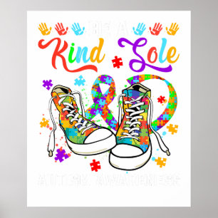 wees een vriendelijke ziel autism bewustzijn (2 poster