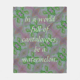 Wees een watermeloen fleece deken