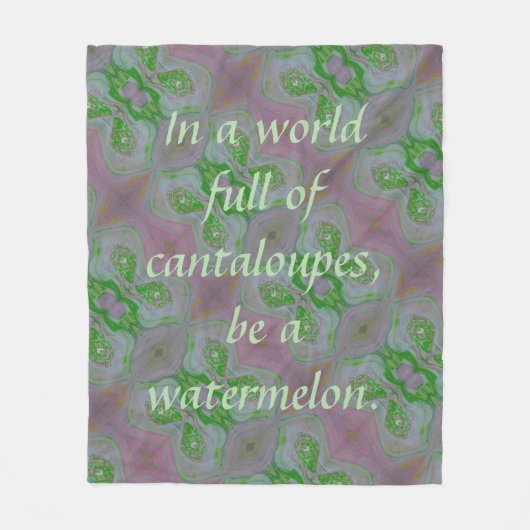 Wees een watermeloen fleece deken (Voorkant)