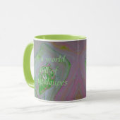 Wees een watermeloen Leuke adviescitaat Pastel Mar Mok (Voorkant links)