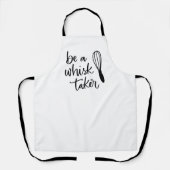 Wees een whisky-nemer | Schattigee keuken chef bak Schort (Voorkant)