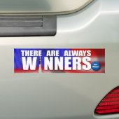 Wees een winnende Bumpersticker (Op auto)