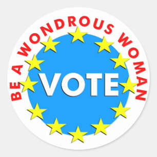 Wees een wonderlijke vrouw STEM Ronde Sticker