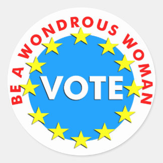 Wees een wonderlijke vrouw STEM Ronde Sticker