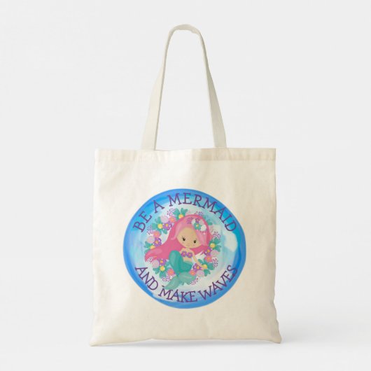 Wees een Zeemeermin Canvas tas (Achterkant)