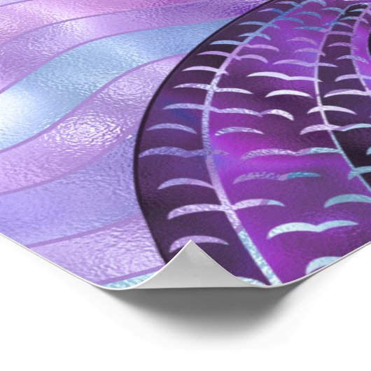 Wees een zeemeermin en maak Waves Fun Holographic  Poster (Hoek)
