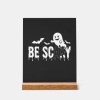 Wees eng Halloween Geest Vleermuis Ontwerp_1