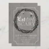 Wees eng Halloween party uitnodigen Kaart (Voorkant / Achterkant)