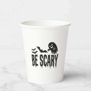 Wees eng vintage vleermuis Halloween shirt ontwerp Papieren Bekers