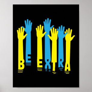 Wees extra onderaan het Syndrome Bewustheid Specia Poster