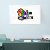 Wees Gay Do Crime Spandoek (Beurs)