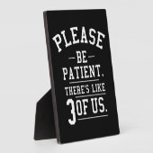 Wees geduld, we zijn er als drie fotoplaat (Zijkant)