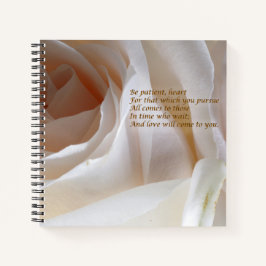 Wees geduldig Hart - Roos Notitieboek