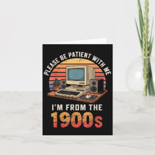 Wees Geduldig Kom Uit De Jaren 1900 Retro Vintage Kaart