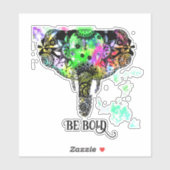 Wees gedurfd boho mandala olifant sticker (Vel)