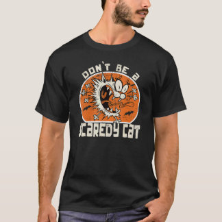 Wees geen bangerik leuke kattenliefhebber retro h t-shirt