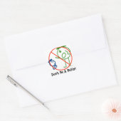 Wees geen Bully! stickers! Vierkante Sticker (Envelop)