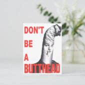 Wees geen Butthead Briefkaart (Staand voorkant)