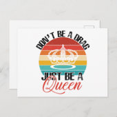 Wees geen drag Briefkaart (Voorkant / Achterkant)