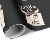 Wees geen ESC Grappig Keyboard Pun Dark BG Cadeaupapier (Rol Hoek)