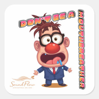 Wees Geen Mondademer Sticker (met logo)