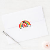 Wees geen nestvirus ronde sticker (Envelop)