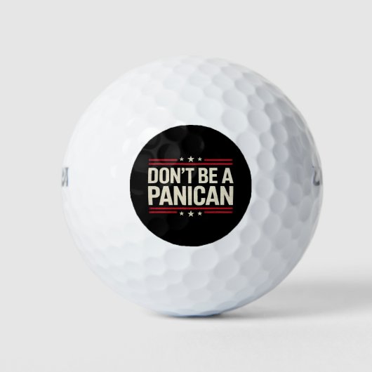 Wees geen paniek, grappige Trump Golfballen (Voorkant)