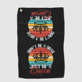 Wees geen sleepgolfhanddoek golfhanddoek (Voorkant)