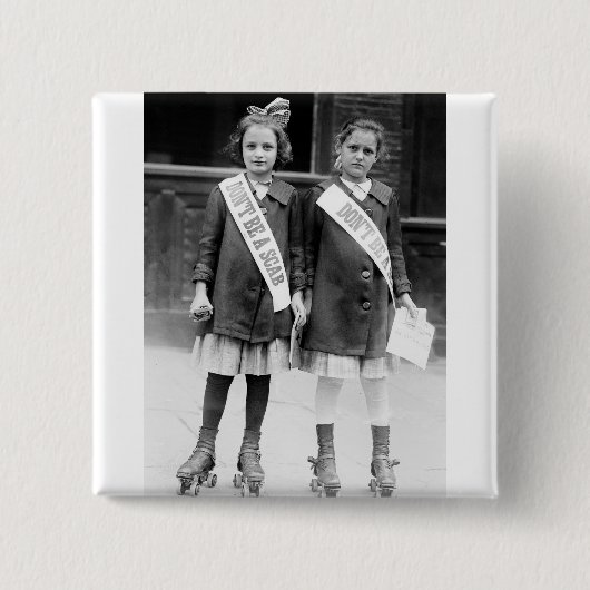 Wees geen taxi vierkante button 5,1 cm (Voorkant)