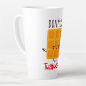 Wees geen twatwafel latte mok (Linkerhoek)