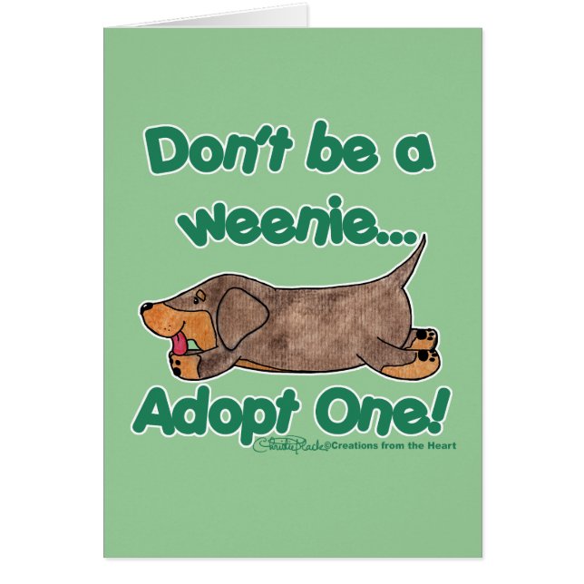 Wees geen Weenie! (Voorkant)