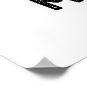 Wees geen wolkenmond grappige weezelaar poster (Hoek)