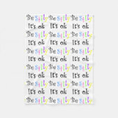 Wees Gekke Het is een mooie deken. Fleece Deken (Voorkant)