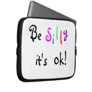 Wees Gekke het is een oke-laptop hoes
