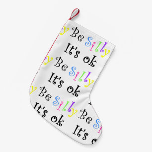 Wees Gekke Het is Ok-kerst kous Kleine Kerstsok