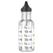 Wees Gekke. Het is OK-pexagon waterflesje Waterfles (Links)