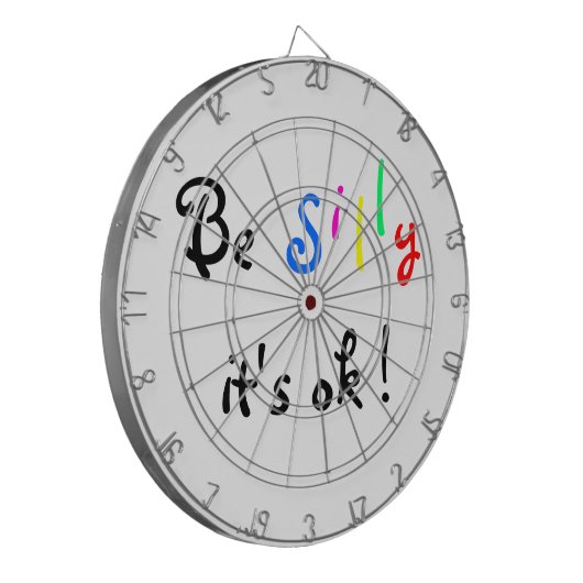 Wees Gekke Het is oké. Dartbord (Voorkant Links)