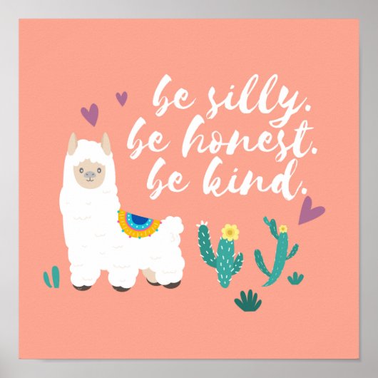 Wees Gekke Llama Poster (Voorkant)