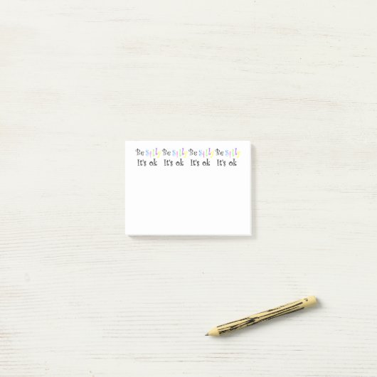 Wees Gekke Post-it® Notes (Op bureau)