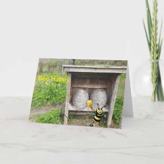 Wees gelukkig. Blanco kaart (Voorkant)