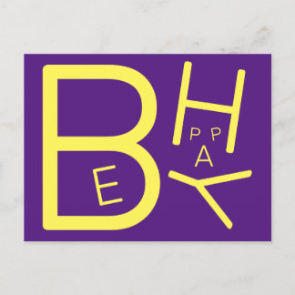 Wees gelukkig Briefkaart