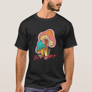 Wees Gelukkig Hippie Vredesteken Yoga Hippies 70s T-shirt