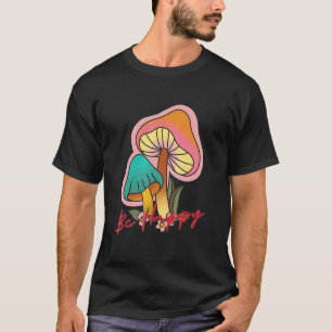 Wees Gelukkig Hippie Vredesteken Yoga Hippies 70s T-shirt