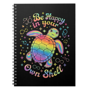 Wees Gelukkig In Je Eigen Schil Regenboog Schildpa Notitieboek